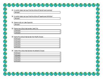 US Major Cities Map Quiz - Locate the Major Cities of the United States