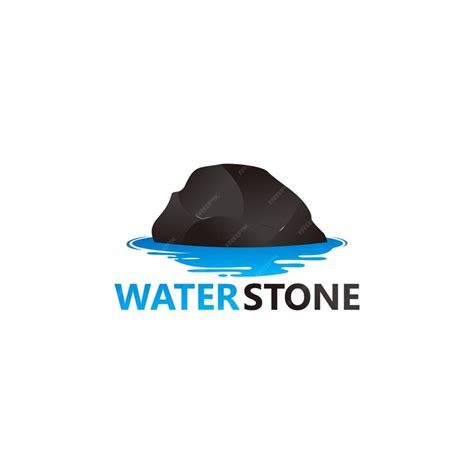 Premium Vector | Water stone logo template design vector, emblem ...