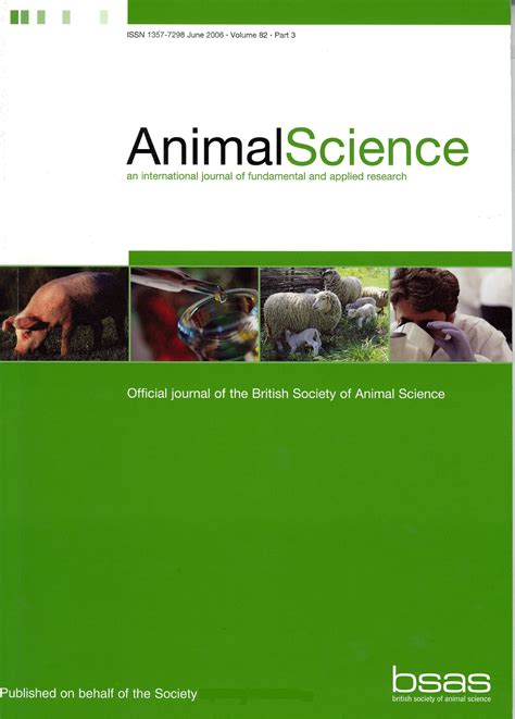 Animal Science | Cambridge Core