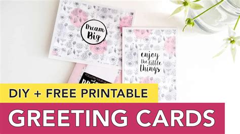 Greeting Card Idea + Free Printable | Easy DIY Minimal Chic Cards You ...