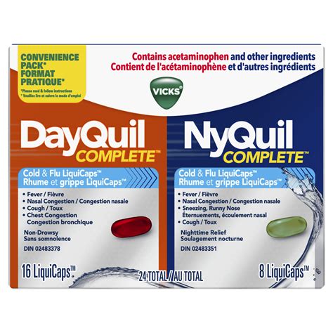 Vicks DayQuil NyQuil Liquicaps, Cold, Cough And Flu, 40% OFF