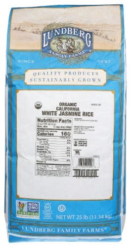 Lundberg Family Farms® Organic California White Jasmine Rice, 25 lb - Ralphs