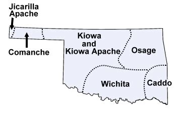 Indian Tribes In Oklahoma Map - Maping Resources