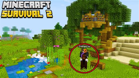 Müthiş Büyü Ağacı, Ufak Dere ve Acı Kayıp... Minecraft Survival #2 ...