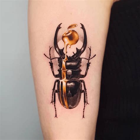 Exploring The Intriguing World Of Beetle Tattoos: Symbolism, Designs ...