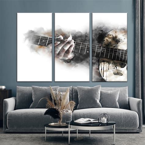 Guitar Wall Art Guitar Print Music Wall Art Music | Etsy