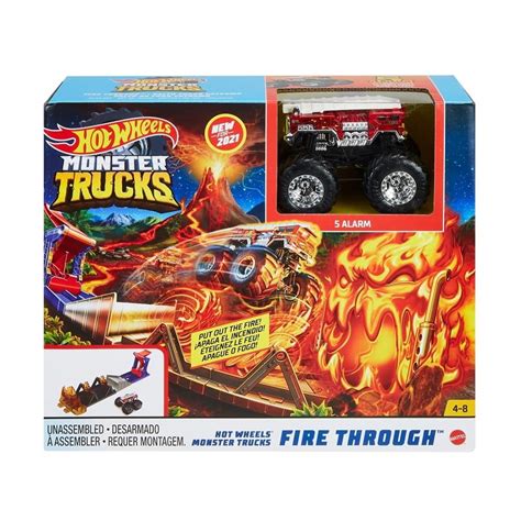 Pista de Juguete Hot Wheels Monster Trucks Desafío Entre Llamas | Walmart en línea