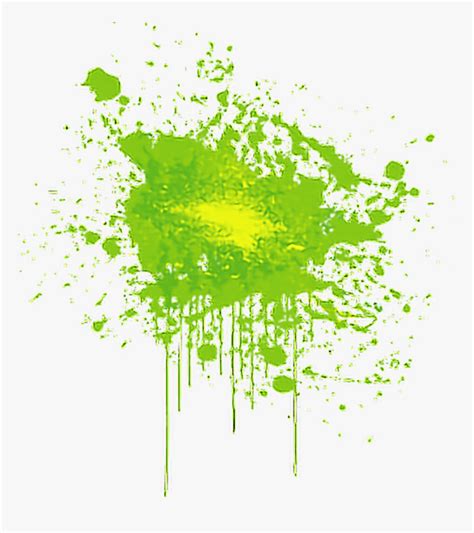 Transparent Png Paint Splatter - Green Paint Splatter Transparent Background, Png Download ...