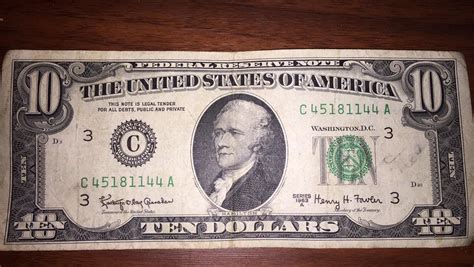 This ten dollar bill I got as change is from 1963 : r/mildlyinteresting