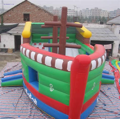 Inflatable pirate ship