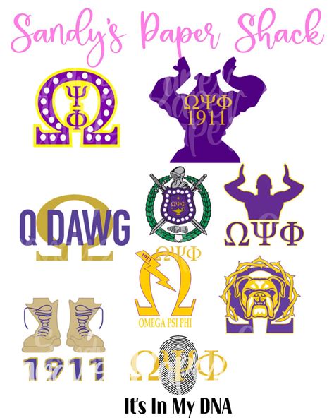 Omega Psi Phi 1911 SVG PNG Greek Fraternity Svg Q Dog - Etsy