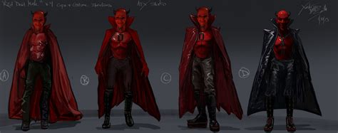 Alternate Red Devil Costume Designs for Scream Queens