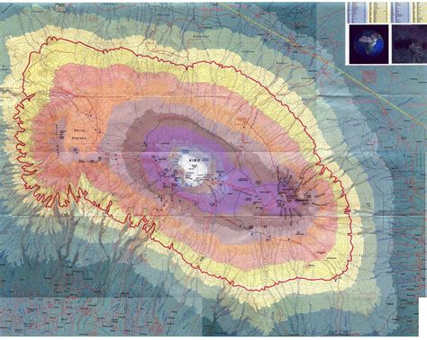 Super detailed topo map of Kilimanjaro | Topo map, Kilimanjaro, Painting