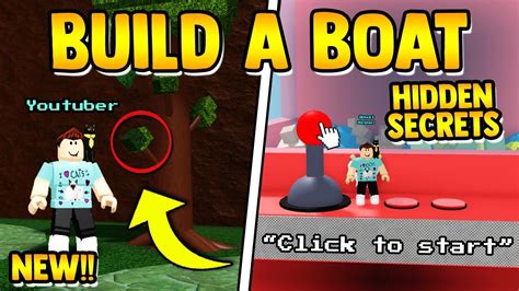 Roblox Build A Boat Update New Secrets