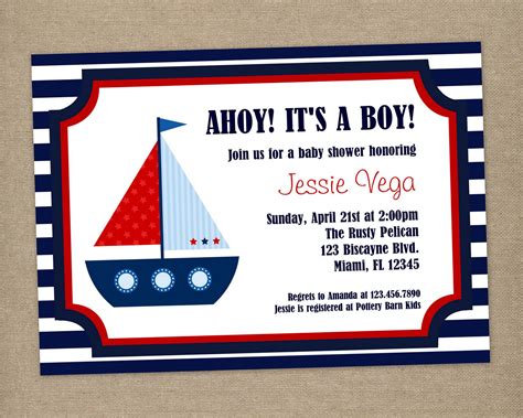 4 Best Images of Free Printable Nautical Baby Shower Invitations - Free ...