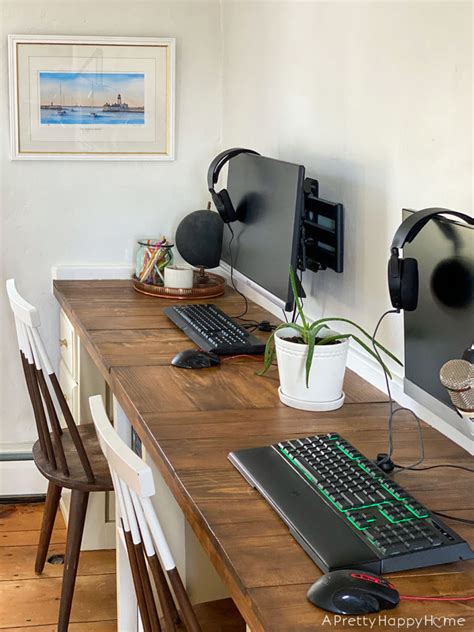 Built-In Computer Desks One Year Later – A Pretty Happy Home