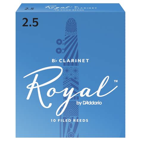 Rico Royal by D'Addario Clarinet Reeds, 2.5 (10 Pack) at Gear4music