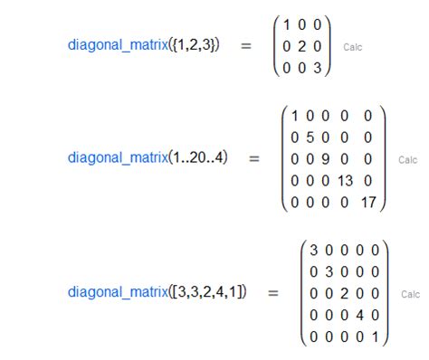 Diagonal matrix