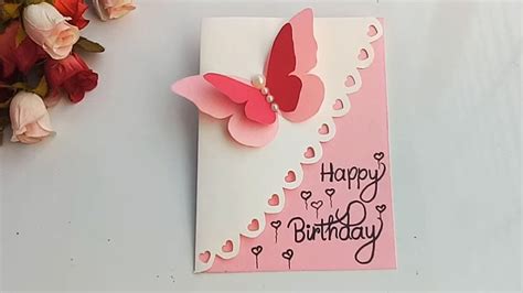 How to make Special Butterfly Birthday Card For Best Friend//DIY Gift ...