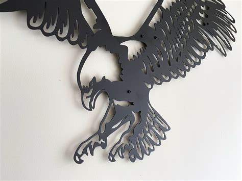 Large Metal Eagle Wall Art Eagle Wall Decor Metal Wall Art | Etsy