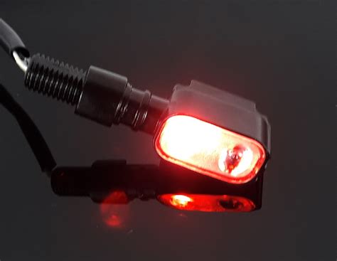 2 mini LED-INDICATORS, incl. backlight, black, "e"-marked-BL-RLL