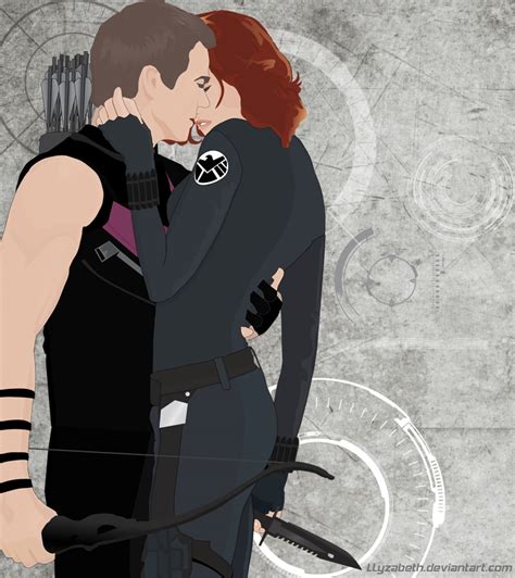 Hawkeye and Black Widow by Llyzabeth on DeviantArt