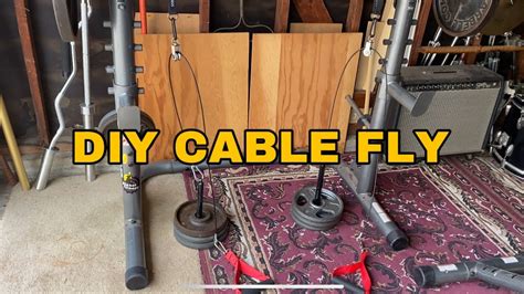 DIY AT HOME CABLE FLY MACHINE- HOME GYM- SUPER EASY AND CHEAP - YouTube