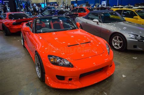 Modified Red Honda S2000 in the Parking Lot Editorial Stock Photo ...