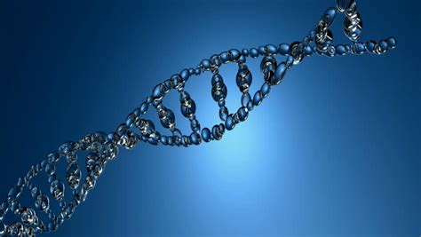 3D Animation Of DNA Strands On The Blue Background Stock Footage Video ...