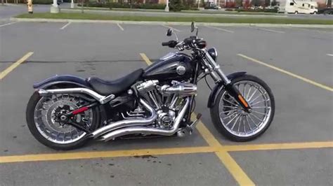 Harley Breakout Custom Air Ride Exhaust Sound - YouTube