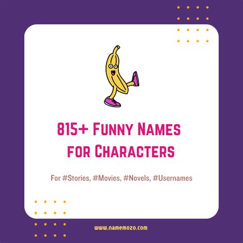 815+ Funny Names for Characters - Ideas & Quirky Suggestions - Name Mozo