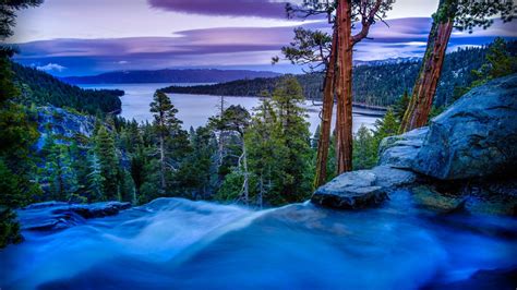 Eagle Falls Over Emerald Bay Lake Tahoe HD Nature Wallpapers | HD ...