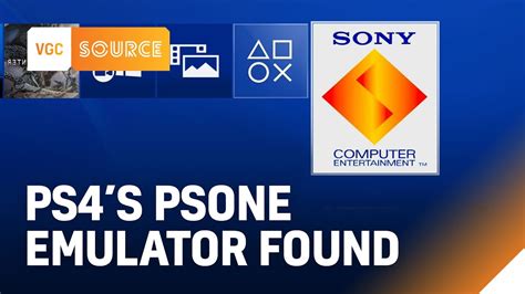 Hackers find 'native' PSOne emulator for PS4 | VGC Source - YouTube