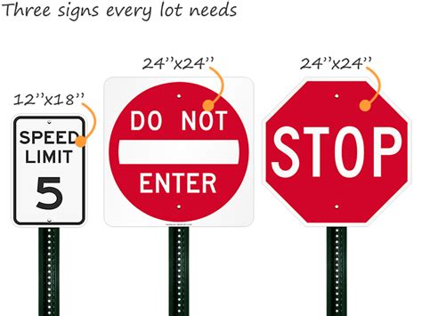 Parking Lot Traffic Signs | Directional Parking Signs