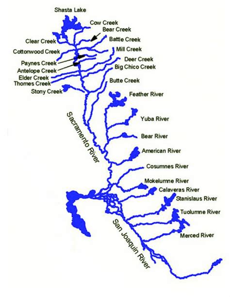 Text - California Waterways Map | Printable Maps