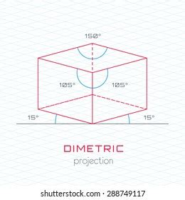 Frame Object Axonometric Perspective Dimetric Grid Stock Vector (Royalty Free) 288749117 ...