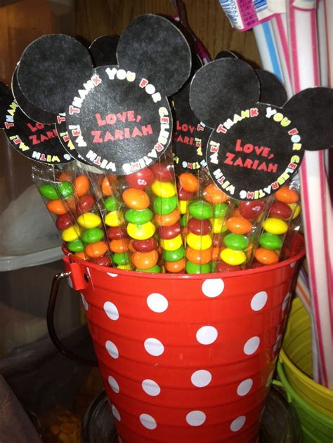 Mickey Mouse Clubhouse party favors!!! Colorful, simple and cheap!!! … | Mickey mouse birthday ...