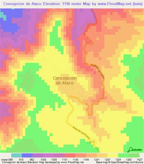 Elevation of Concepcion de Ataco,El Salvador Elevation Map, Topography ...