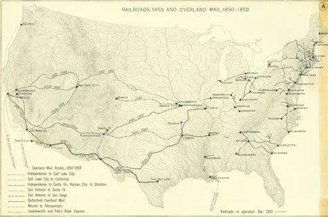 1850 Railroad Map - According to the past records in the year of ...