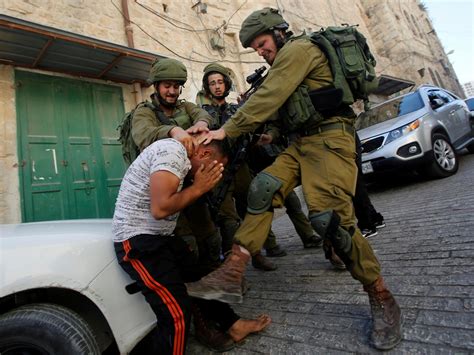 Israeli Soldiers With Palestinian