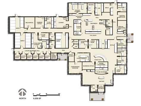 Pin em Floor plans: Veterinary hospital design