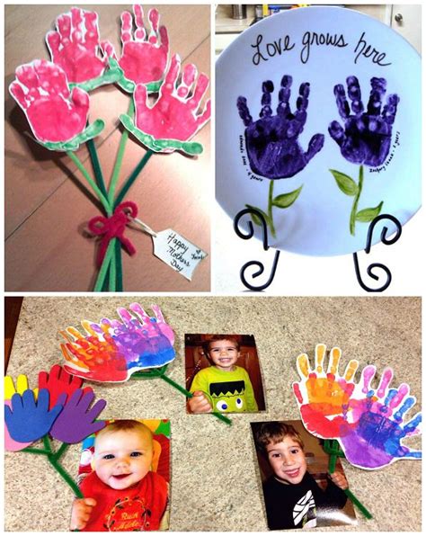 Mother's Day Handprint Crafts & Gift Ideas for Kids to Make - Crafty ...