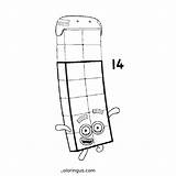 Numberblocks 13 coloring pages  Coloringus sketch template