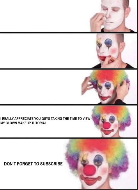 Guy Putting On Clown Makeup Meme Template | Makeupview.co