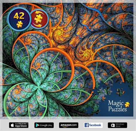 Fractally my dear... I've just solved this puzzle in the Magic Jigsaw Puzzles app for iPad. Try ...