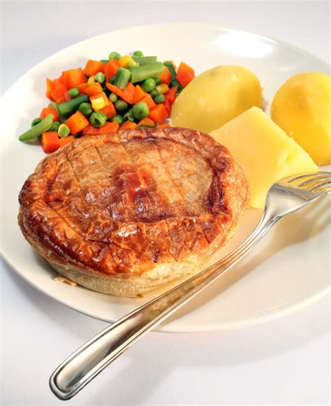 Meat Pie, Potato, Vegetables Stock Photo - Image of close, food: 4033228