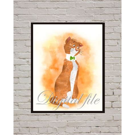 The AristoCats Duchess Disney Art Print Digital Files nurser - Inspire Uplift