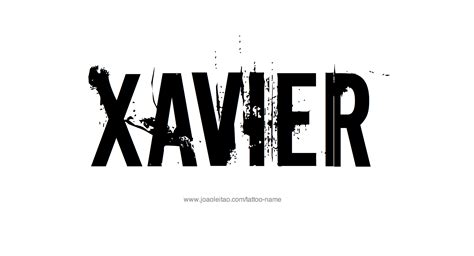 Xavier Name Tattoo Designs