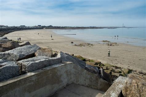 Blue Sky On The Normandy Beaches In Northern France Editorial Stock ...