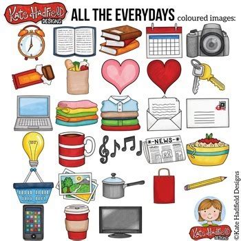 Everyday / Household Objects Clip Art (Kate Hadfield Designs Clipart)